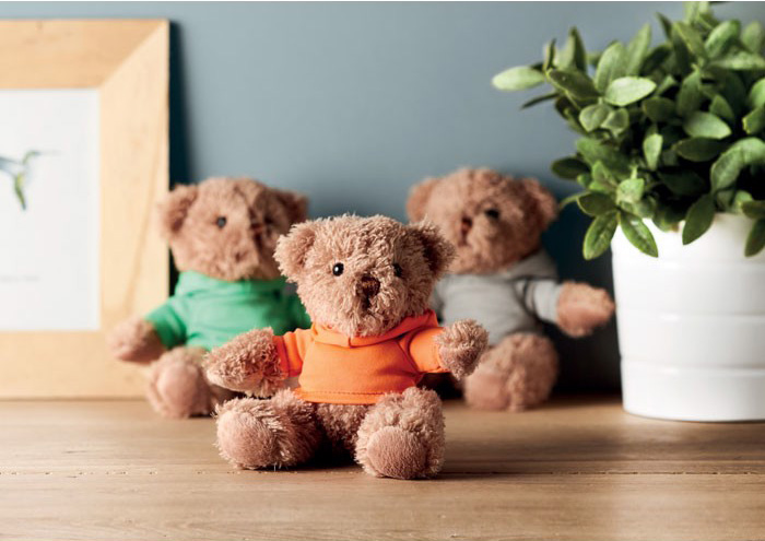 Promotional teddy bears with t-shirt for printing - children's toys not only for Children's Day