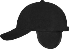 6 panelová fleece čepice s klapkami na uši