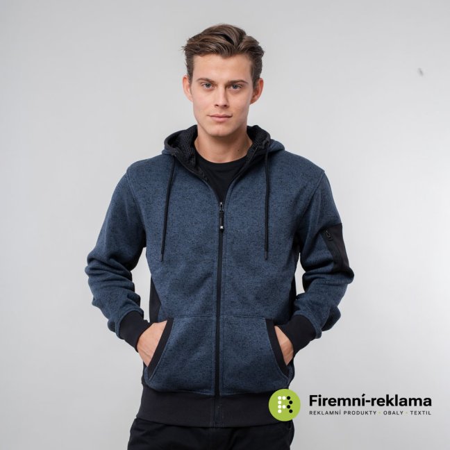 James Ross Knitted fleece New Quebec Man - Colour: blue, Size: S