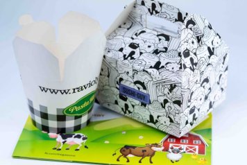 Custom printed paper food boxes