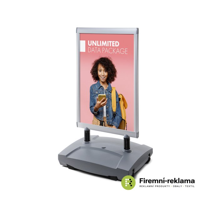 Forecourt Sign - Windtalker Excel - Colour: silver, Media Size: 700 x 1000 mm