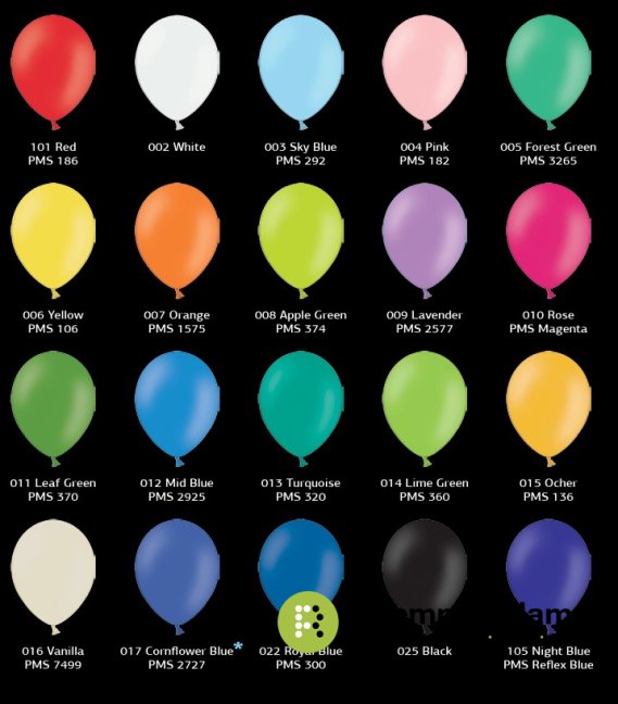 Reklamní balonky s potiskem - Potisk: 1 barevný tisk, Tvar: kulatý ø 27cm, Cena pro množství: 10000-24900ks