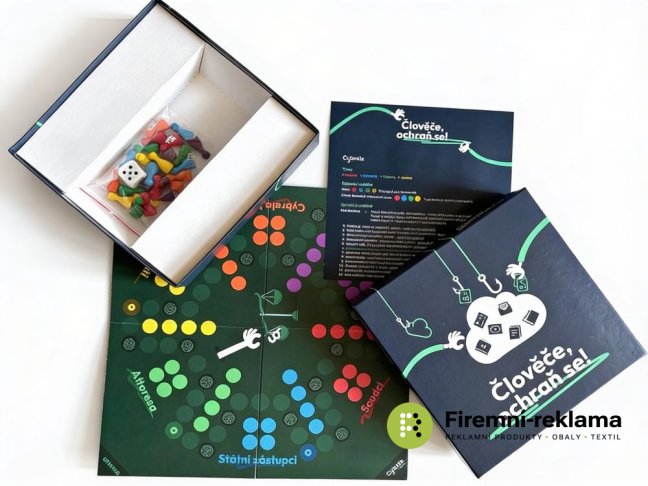 Promotional "Ludo" board game for 6 players, with custom printing on the box and game board—the perfect solution for corporate gifts, events, marketing campaigns, or sales promotions