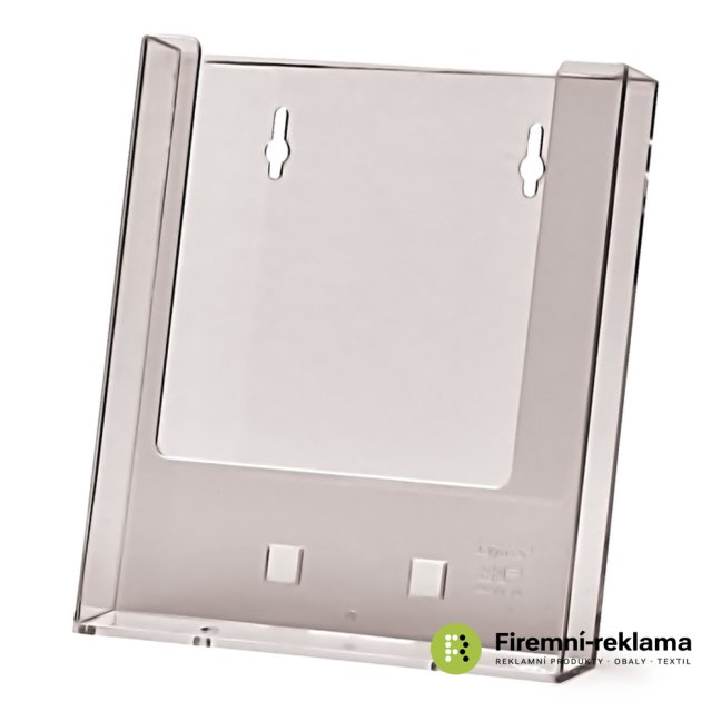 2 tier A4 Counter/Wall Brochure Holder - Colour: transparent, Variant: Taymar® Brochure Holder Counter/Wall 1x A5 Portrait, Media Size: A5 (148 x 210 mm)