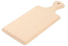 Milled cutting board with large handle