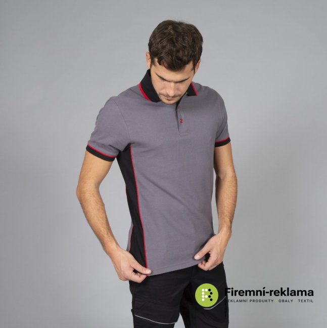 James Ross Polo Durban - Colour: grey/black, Size: S