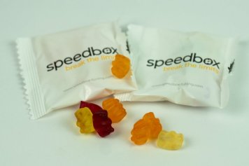 Reklamní želé bonbony - gumoví medvídci v sáčku s vlastním potiskem