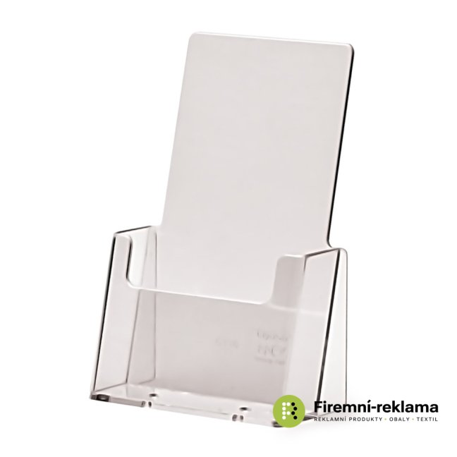 2 tier A4 Counter/Wall Brochure Holder - Colour: transparent, Variant: Taymar® Brochure Holder Counter 1x DL Portrait, Media Size: DL (99 x 210 mm)