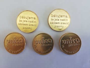 Unique Chocolate Coins with Embossed Logos