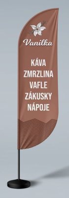 Beach flag, FEATHER, complete set