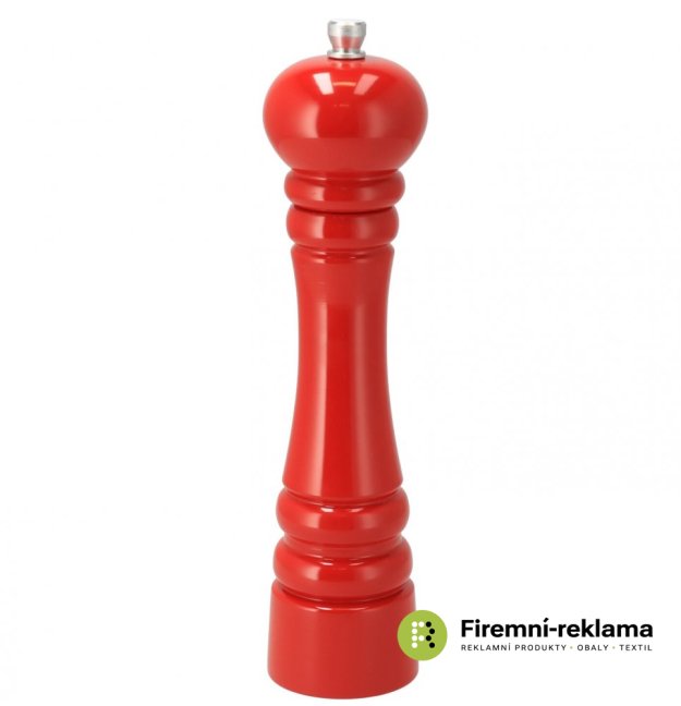 Red wooden spice grinder