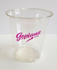 Transparent plastic cup 500 ml