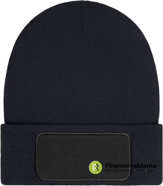 Beanie with Patch - Thinsulate - Colour: black, Size: one size