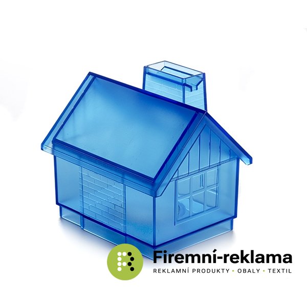 Transparent money box Blue Sweet Home