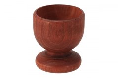Wooden egg cup 5 cm - dark