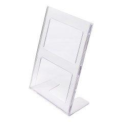 A4 Portrait Leaflet Holder Menu Stand - Injection moulded
