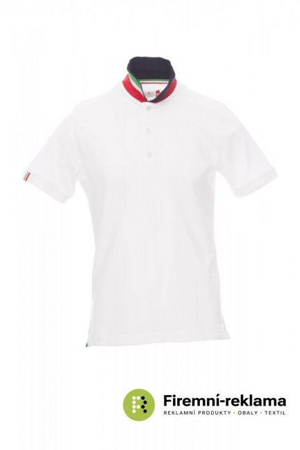 NATION men's polo shirt - Colour: white/france, Size: L