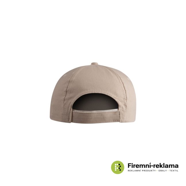 Cap with advertising print - Packaging: 100pcs, Colour: beige