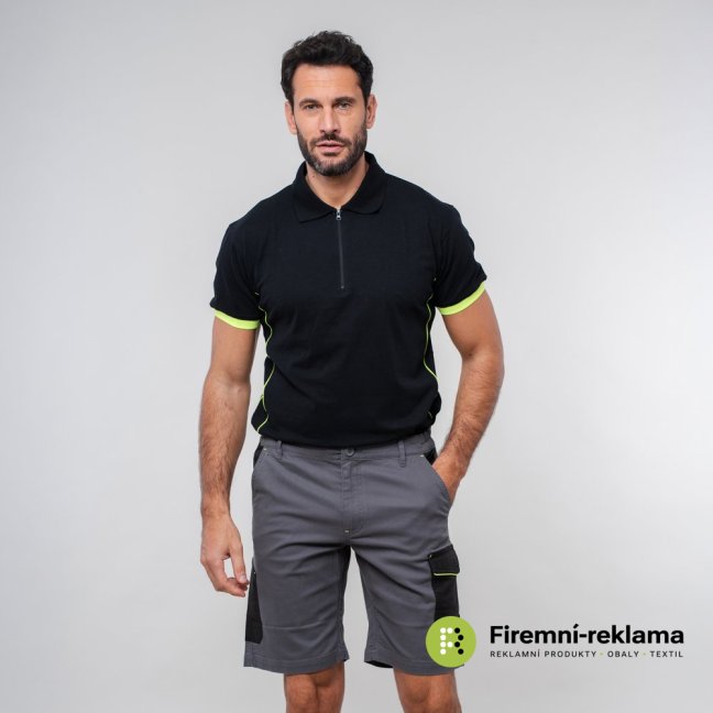 James Ross Pant  Zurigo Bicolor Shorts - Colour: grey, Size: S