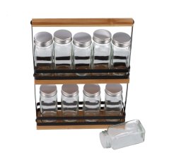 Bamboo spice rack