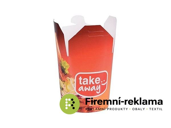 Kebab or noodle box - Packaging: 10000pcs, Colour: white, Volume: 500 ml
