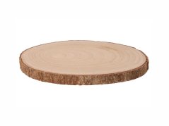 Dřevěná podložka s kůrou 10 cm