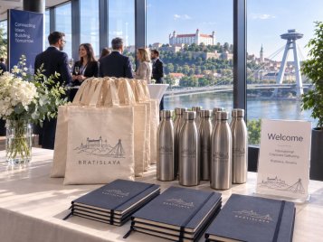 How to get promotion gifts to our event in Bratislava, Slovakia?