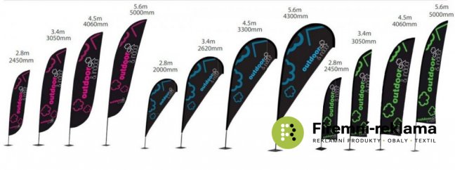 Promotion Drop beach flag, print only - Height: 245 cm