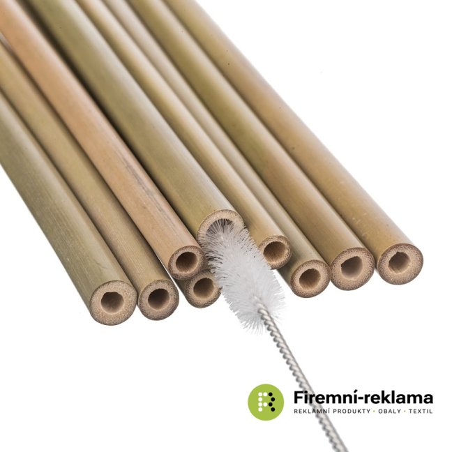 Bamboo straws - set of 10 pcs