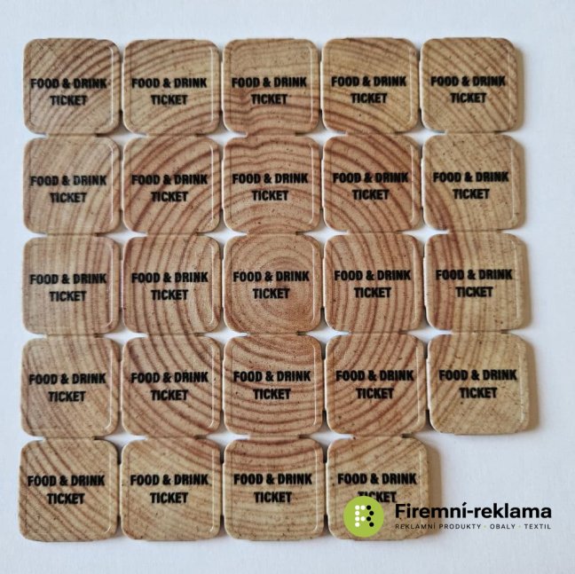 Advertising festival tokens – festival tokens with custom printing, suitable for purchasing food and drinks at festivals, concerts, etc.