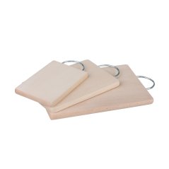Set of 3 wooden cutting boards with ear