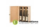 Corporate gift - Wooden box for 3 wines