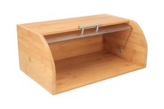 Bamboo bread box BRILLANTE 40.5 x 27 x 17 cm with plastic lid