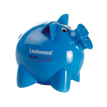 Customised piggy bank blue, money box