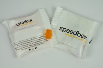 Reklamní želé bonbony - gumoví medvídci v sáčku s vlastním potiskem