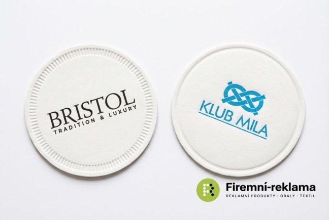 Printed paper coasters, 6-ply, 8, 9, or 10 cm in diameter, custom promotional printing, ideal as paper coasters for cups and glasses when serving coffee or small desserts.