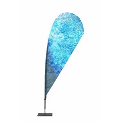 Beach Flag Fiber Drop Print