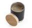 Thermo cup with bamboo lid - black