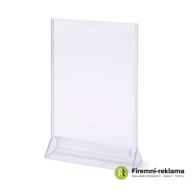 Landscape T Stand Menu Holder - Colour: transparant, Media Size: A4 (210 x 297 mm)