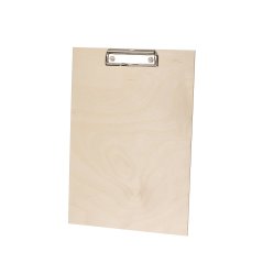 Wooden writing pad with A4 clip