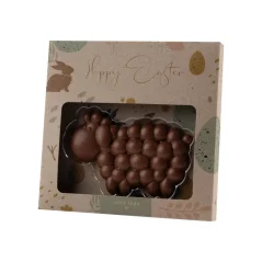 Velikonoční čokoládový beránek "Bubble Lamb" 40g v hnědé krabičce s vlastním potiskem, velikonoční sladkost vhodná jako firemní dárek