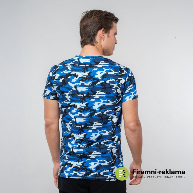 James Ross T-shirt Ibiza Man - Colour: camouflage blue, Size: S