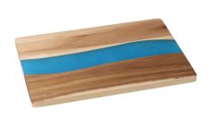 Acacia cutting board with epoxy resin 30 x 20 cm