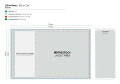 Šablona pro přípravu grafiky - Pomerančový džus v plechovce 250ml