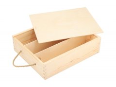 Corporate gift - Wooden chest for 3 wines