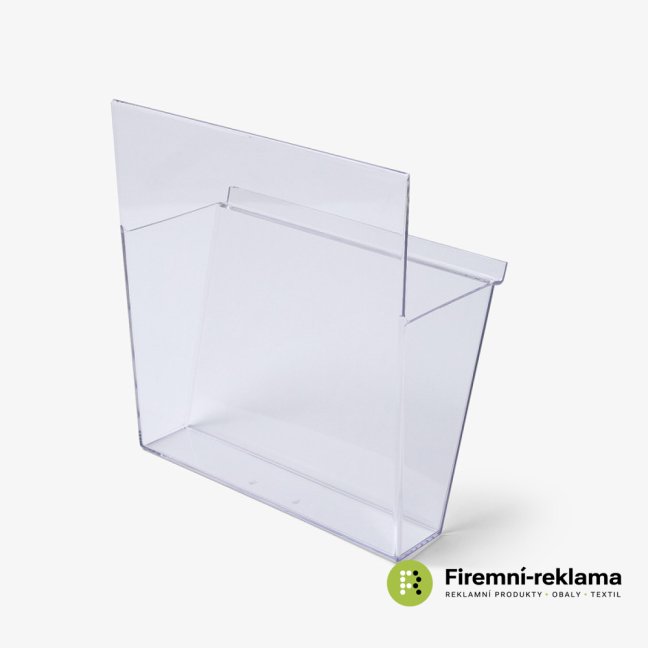 A4 VISION single brochure holder - Colour: transparent, Media Size: A4 (210 x 297 mm)