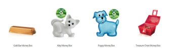 Personalised money boxes for adults and children