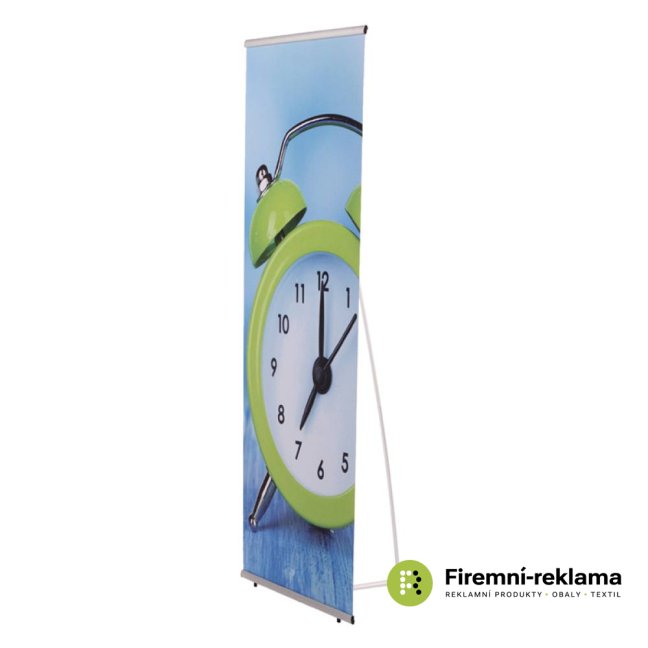 L-Banner Quick 80x200cm - Colour: silver, Media Size: 800 x 2000 mm