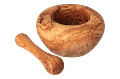 Hmoždíř z olivového dřeva 13 cm