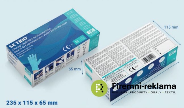 Vitrile gloves - Packaging: 10pcs